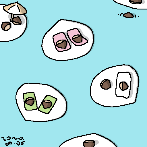 今日の栗の絵